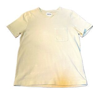 Taylor Stitch Heavy Bag Pocket Tee Yellow Men 38 S Earthcore Workwear Minimalist